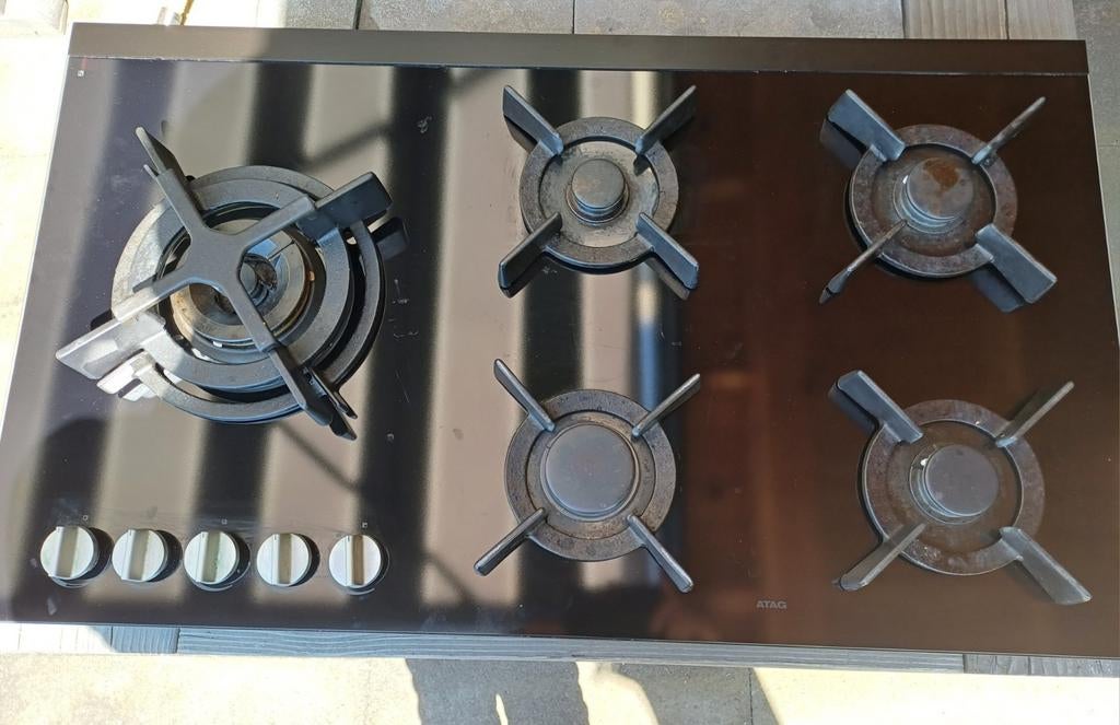 ATAG 5 pits gaskookplaat, Witgoed en Apparatuur, Kookplaten, Gebruikt, Ophalen of Verzenden, Inbouw, Gas