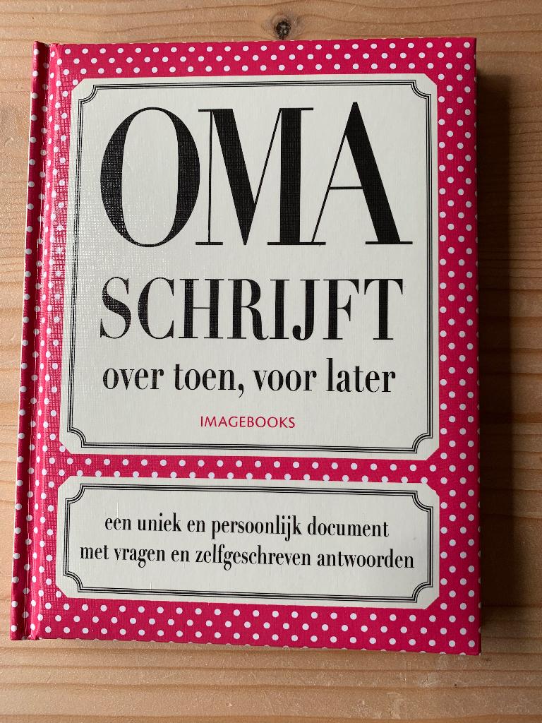 schrijfboekje voor oma's, Ophalen of Verzenden, Nieuw