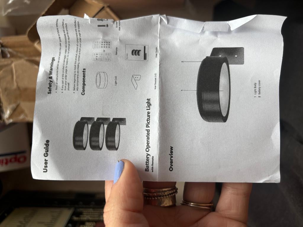 CROWN LED Puck Lights Batterij Zwart Kunststof, Overige materialen, Nieuw, Ophalen of Verzenden, Modern