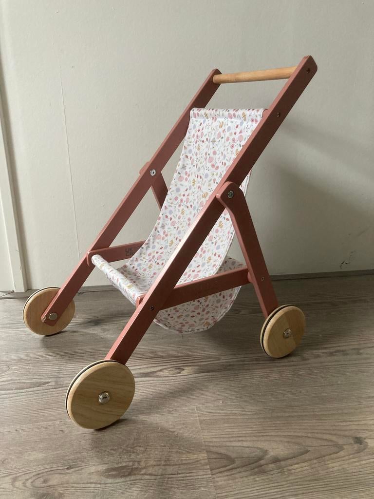 Little Dutch Poppenbuggy - Roze met Bloemenprint, Kinderen en Baby's, Speelgoed | Poppen, Ophalen, Nieuw, Babypop