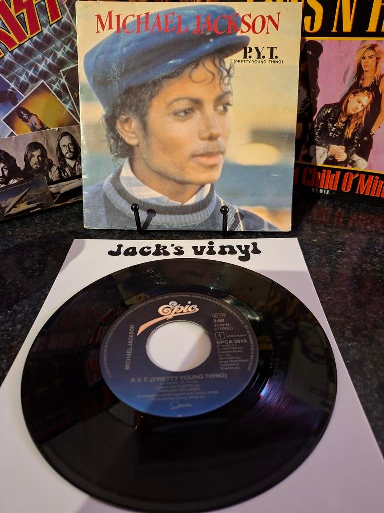 Michael Jackson - P.Y.T. (Pretty Young Thing) Single 1984, Ophalen of Verzenden, Zo goed als nieuw, Overige formaten