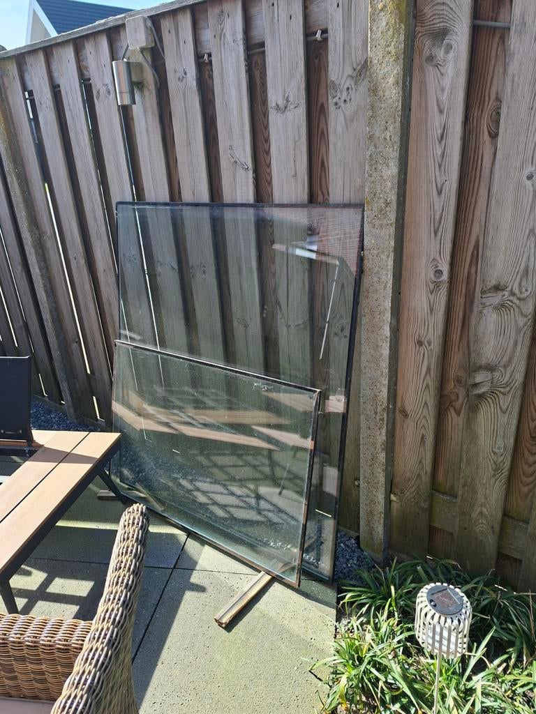 Grote glasplaten, ideaal voor diverse projecten, Ophalen, Gebruikt, 80 tot 120 cm, 120 tot 160 cm