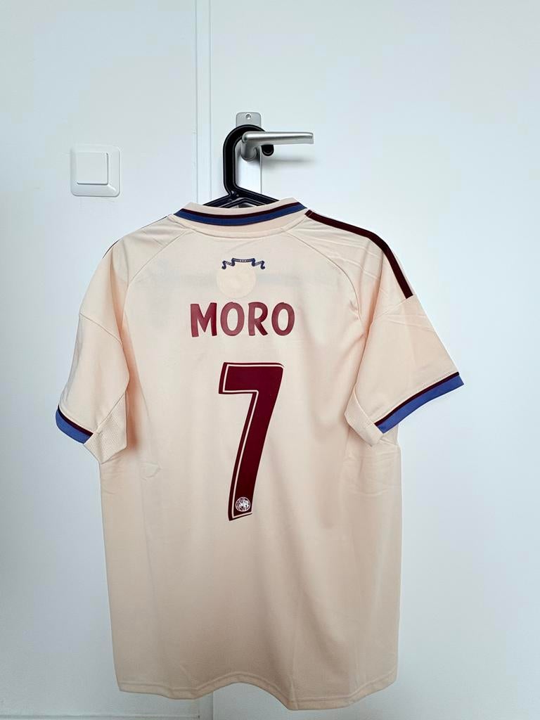 Ajax uitshirt 2026 Moro #7 - Maat L weghorst mokio gods, Sport en Fitness, Voetbal, Maat L, Ophalen of Verzenden, Nieuw, Shirt