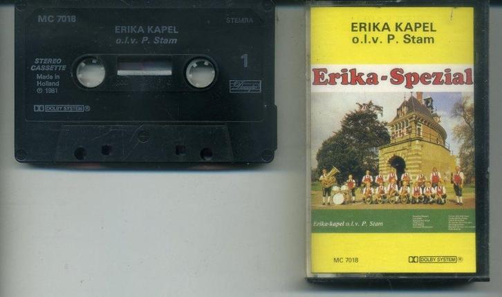 Erika Kapel - Erika Spezial 13 nrs cassette 1981 ZGAN, Cd's en Dvd's, Cassettebandjes, Zo goed als nieuw, Origineel, 1 bandje