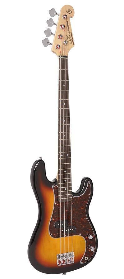 BD23TS SX P-style elektrische basgitaar 3 tone sunburst, ., Nieuw, ., .