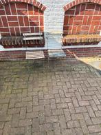 Twee vintage tuinstoelen - inklapbaar, Huis en Inrichting, Stoelen, Gebruikt, Twee, Overige kleuren, Ophalen of Verzenden