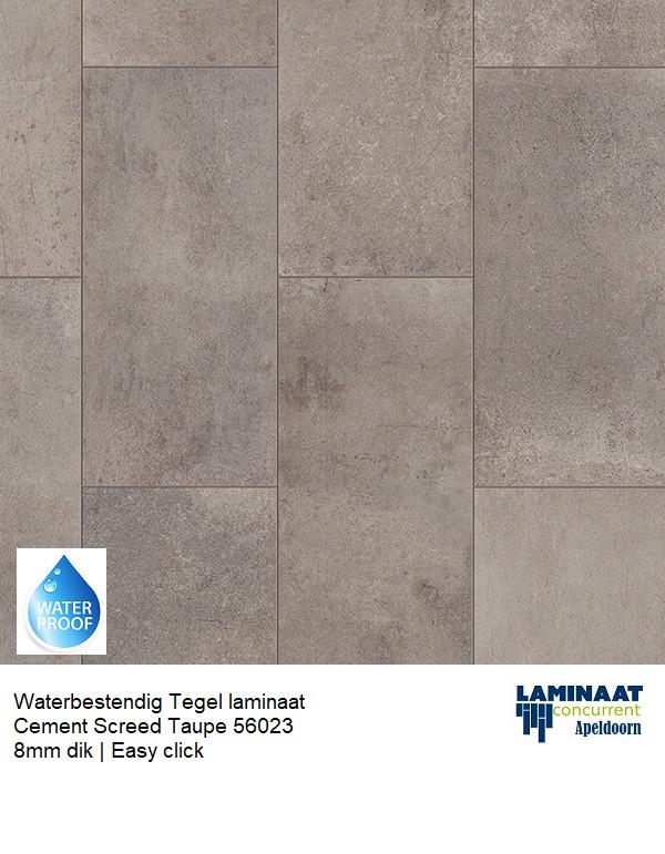 66,27m2 Waterbestendig tegel laminaat Cement Taupe = €790, 75 m² of meer, Nieuw, Ophalen of Verzenden, Grijs