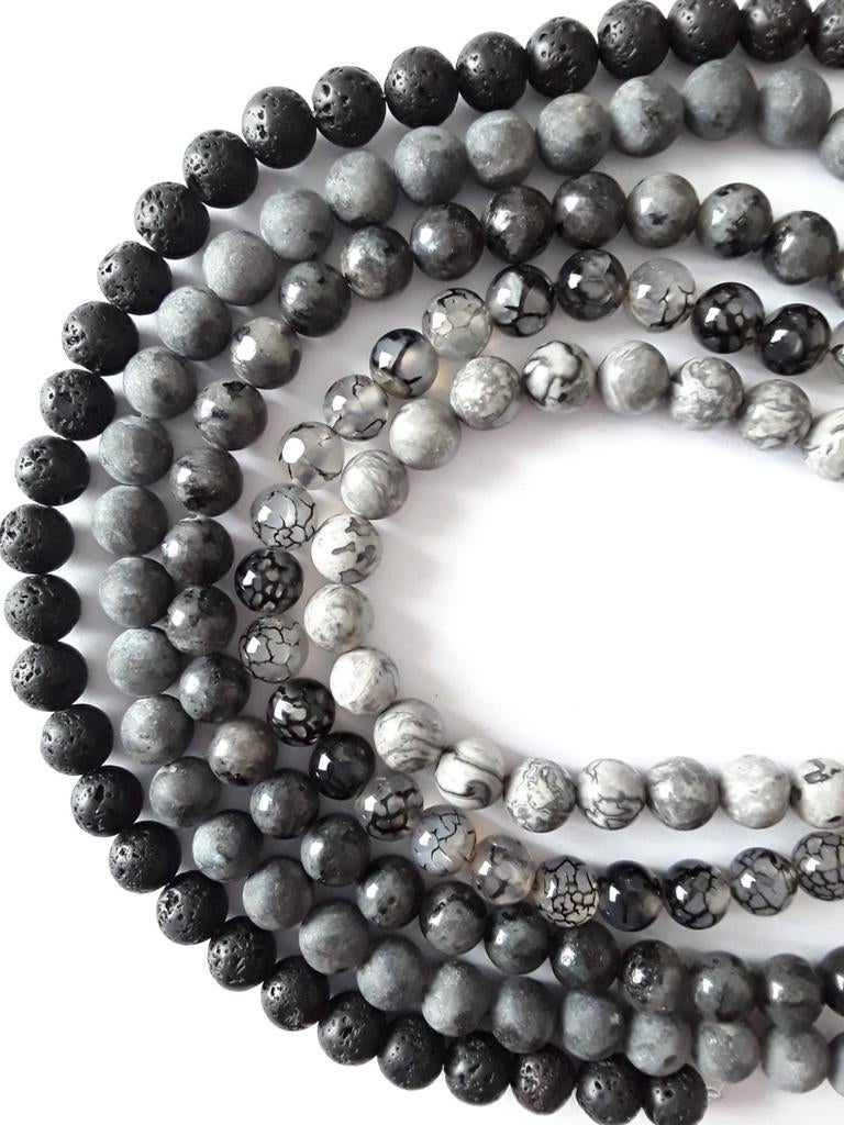 OPRUIMING Nieuwe restant strengen NATUURSTEEN kralen (28), Ophalen of Verzenden, Nieuw, Kraal