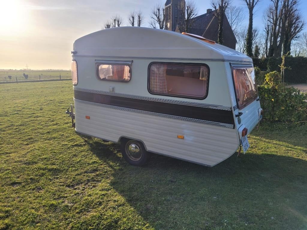 Caravan constructam, Caravans en Kamperen, Caravans, Particulier, tot en met 3, 500 - 750 kg, Treinzit, Overige merken, Omvormbare zithoek