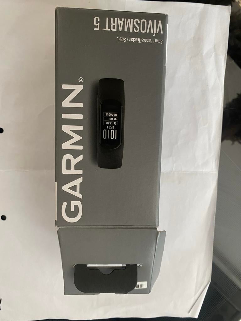 Garmin Vivosmart 5 L Zwart - Zo goed als nieuw, Hartslag, Zwart, Ophalen of Verzenden, Zo goed als nieuw