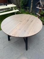Ronde houten tafel, Ophalen of Verzenden