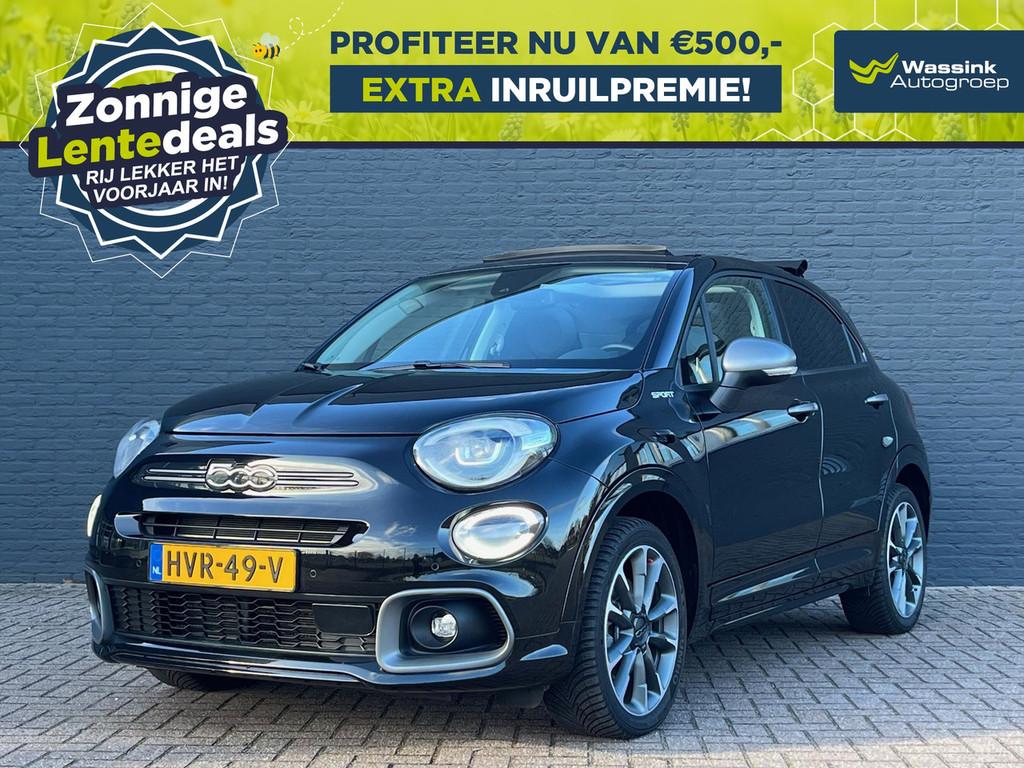 Fiat 500X 1.5 Hybrid 130pk Automaat Sport Cabriolet I LENTES, Auto's, Fiat, Automaat, Gebruikt, 4 cilinders, Cabriolet