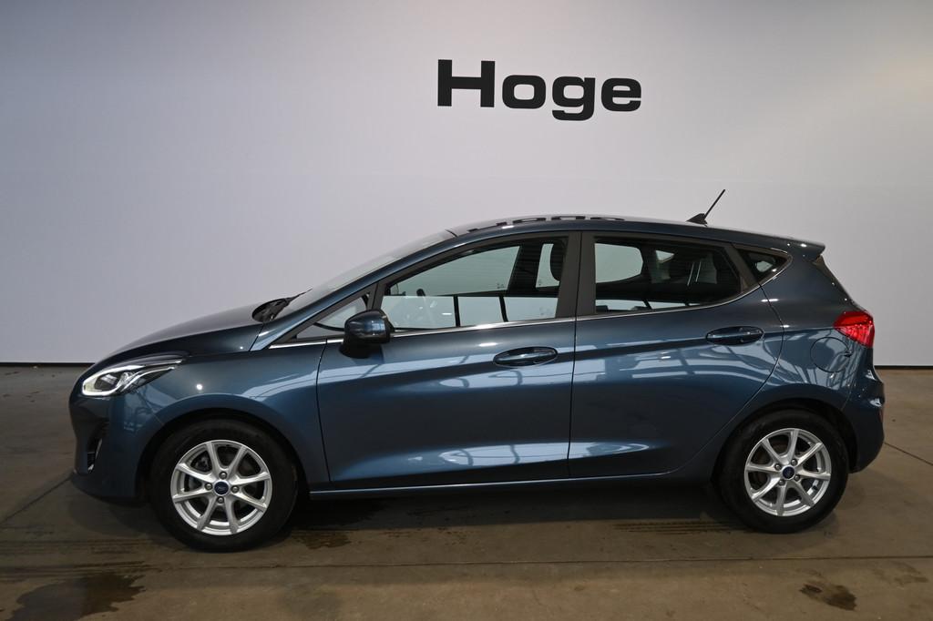 Ford Fiesta 1.0 EcoBoost Titanium Automaat Clima Navigatie L, Stof, Gebruikt, Met garantie (alle), 49 €/maand