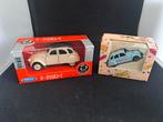 2x Citroën 2CV (Eend) modelauto's nieuw in verpakking, Overige merken, 1:50 of kleiner, Auto, Nieuw