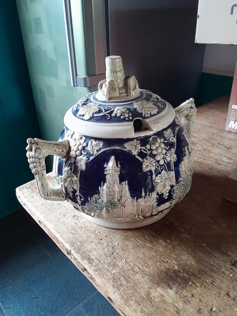 Antieke keramische pot met deksel, Antiek en Kunst, Antiek | Keramiek en Aardewerk, Ophalen