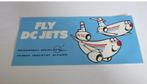McDonnell Douglas sticker Fly DC jets, Verzenden, Nieuw, Overige typen