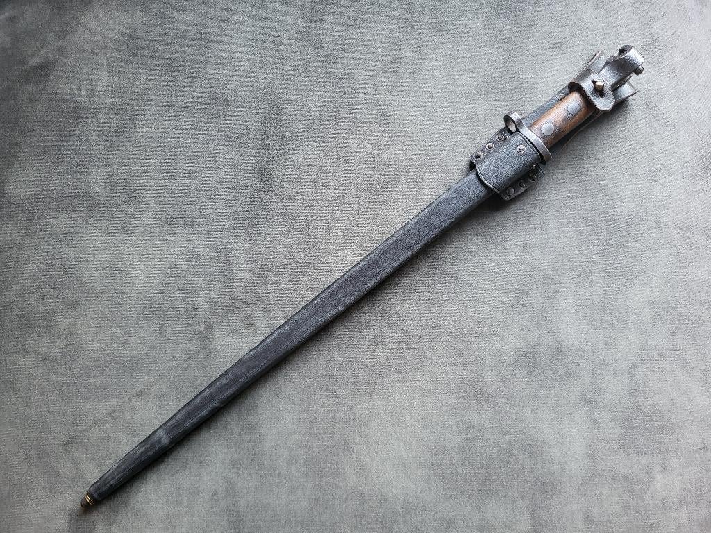 Repro schede voor Nederlandse M.95 Wielrijders bajonet, Verzamelen, Ophalen of Verzenden, Landmacht, Nederland, Mes of Dolk