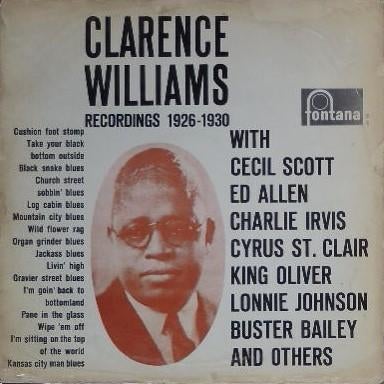 Clarence Williams LP "Recordings 1926-1930" op Fontana label, Ophalen, Gebruikt, Voor 1940, 12 inch