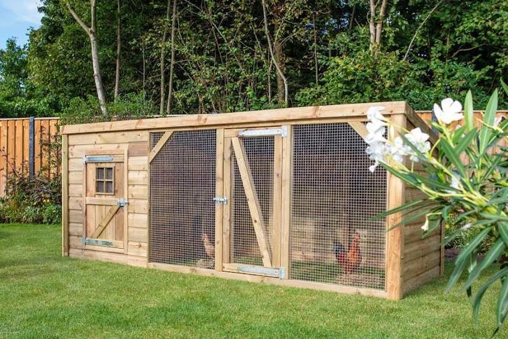 Kippenren met nachthok Britt XL, Dieren en Toebehoren, Pluimvee | Toebehoren, Nieuw, Kippenhok of Kippenren, Ophalen of Verzenden