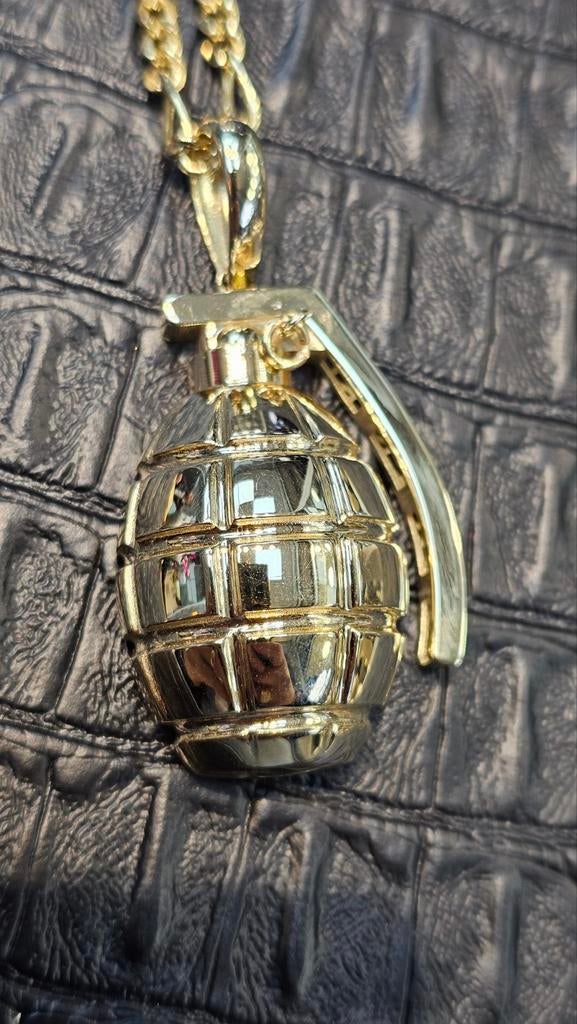 Prachtige Figaro ketting met Granaat 14karaat goud, Ophalen of Verzenden, Nieuw, Goud, Goud