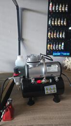 Zeer uitgebreid airbrush set, Ophalen of Verzenden, Zo goed als nieuw, Airbrush en Toebehoren