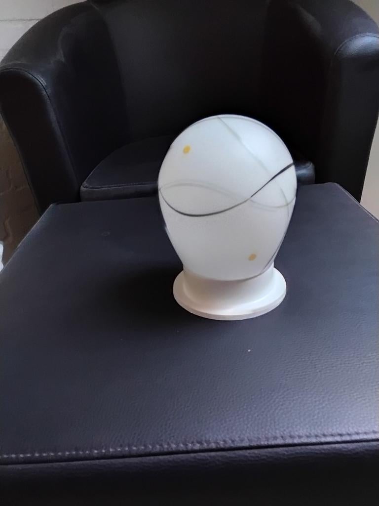 Plafondlamp, Ophalen, Zo goed als nieuw, Glas, Jaren 50/60