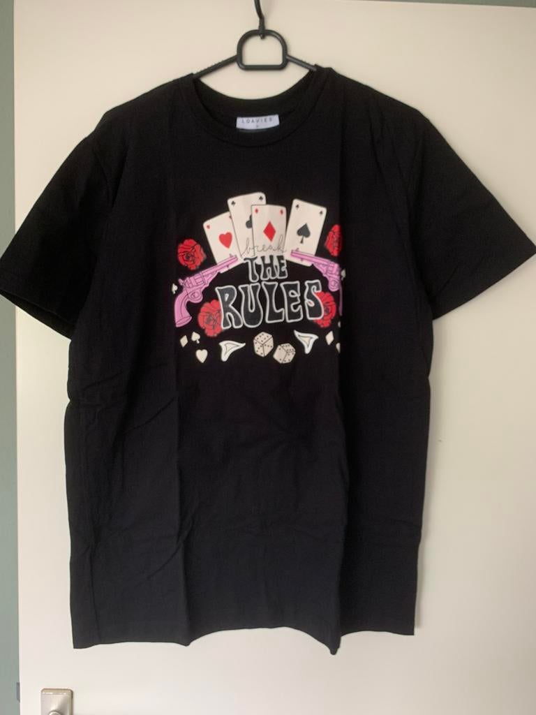 Loavies shirt damez, Maat 38/40 (M), Zwart, Ophalen of Verzenden, Zo goed als nieuw