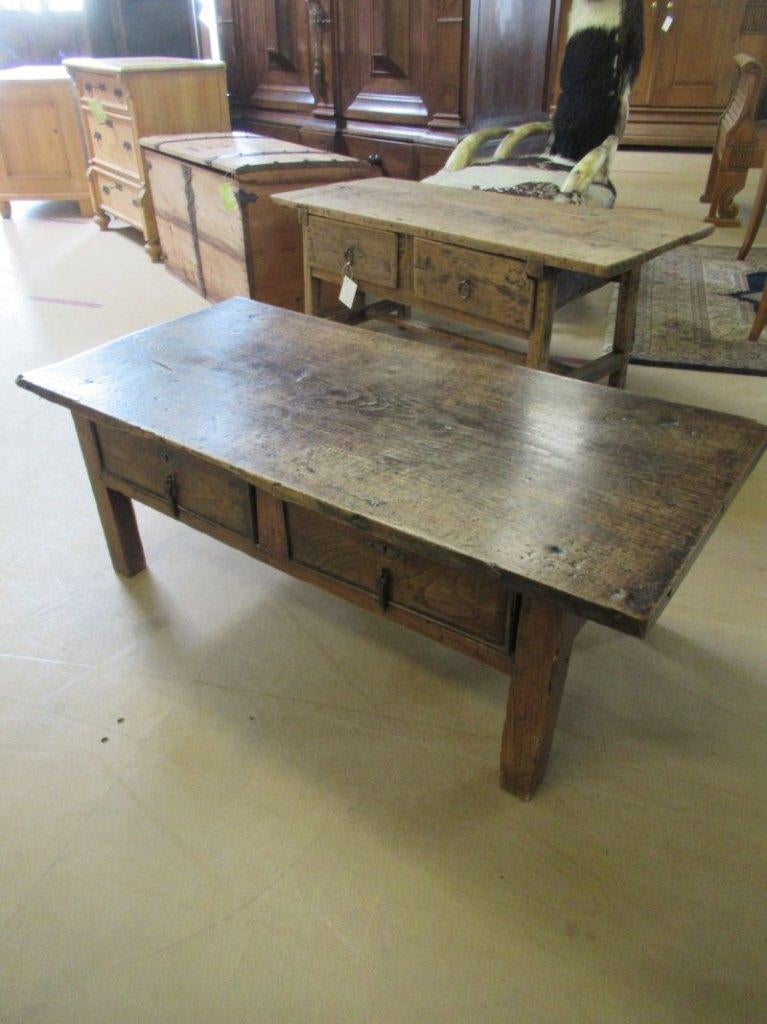 Oer 11796 18e eeuwse Spaanse kastanje houten salontafel, Antiek en Kunst, Ophalen