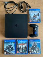Playstation 4 Slim met controller + 4 games, Spelcomputers en Games, Spelcomputers | Sony PlayStation 4, Ophalen of Verzenden
