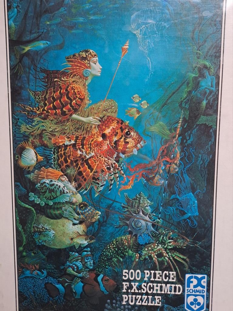 James C. Christensen Puzzel - Fantasies of the S, Ophalen of Verzenden, 500 t/m 1500 stukjes, Zo goed als nieuw, Legpuzzel