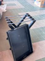 Colmore Butler Tray Zwart Hout Inklapbare Dienbladtafel, Ophalen, Gebruikt, Rechthoekig, Hout