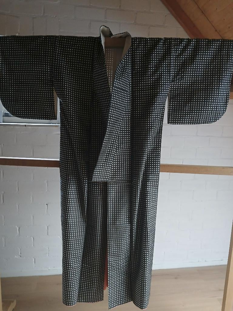 Traditionele Japanse Kimono black white, Ophalen of Verzenden