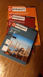 Denksport Puzzelboeken: Woordzoeker, Cryptogram, Logisch, Ophalen of Verzenden, Nieuw