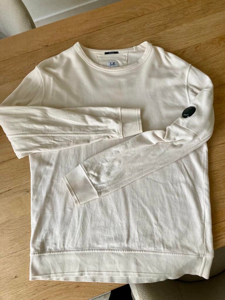 C.P. Company Licht Beige Sweater Maat L - Zo goed als Nieuw, Ophalen of Verzenden, Zo goed als nieuw, Maat 52/54 (L), Beige