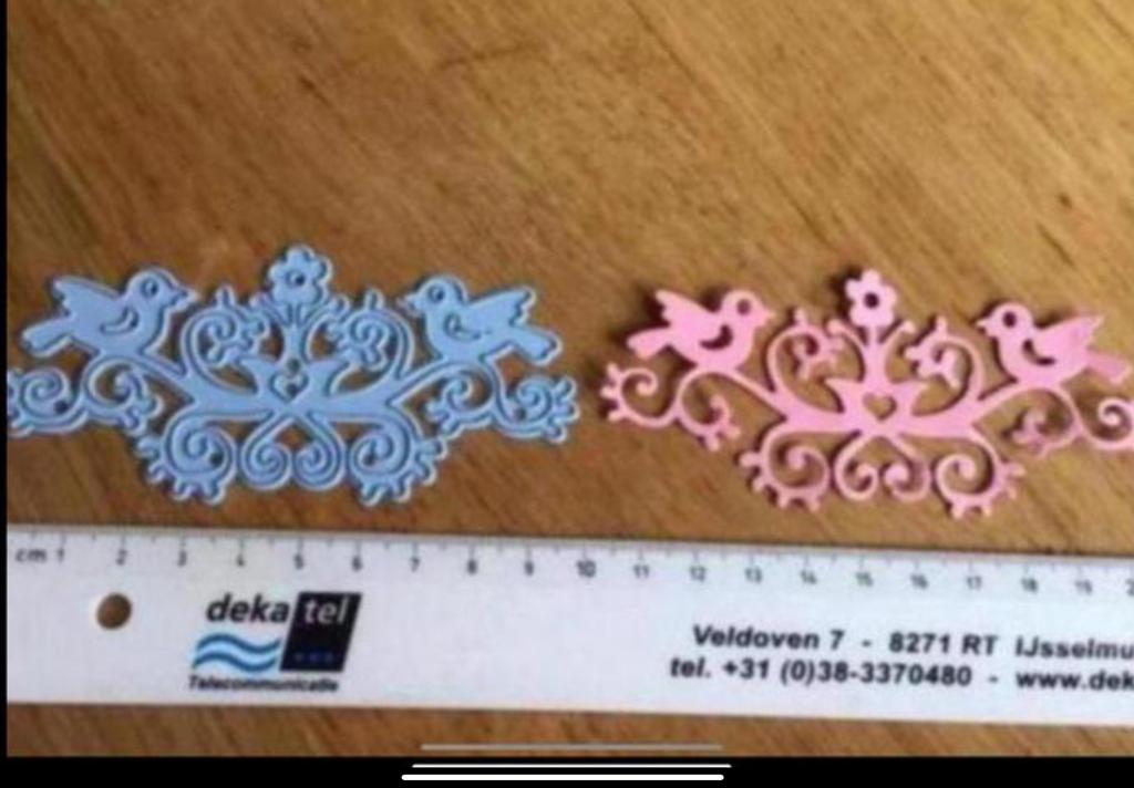 Snijmal 2 vogeltjes van Marianne design 644, Ophalen of Verzenden, Zo goed als nieuw, Overige thema's, Pons of Mal