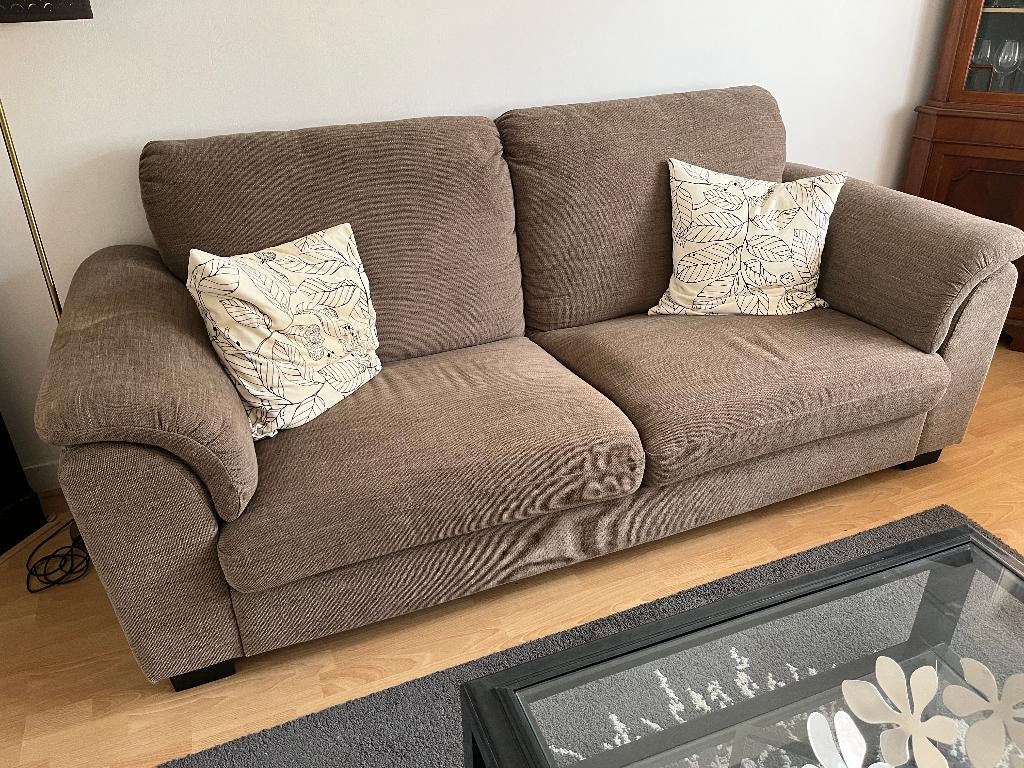 Tidafors zetel van IKEA 2-zits Dansbo medium bruin., Ophalen, Tweepersoons, 75 tot 100 cm, Zo goed als nieuw