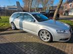 Audi A6 2.4 V6 Avant S Line AUTOMAAT Xenon Leder Navi, Auto's, Automaat, Achterwielaandrijving, 1800 kg, Zwart