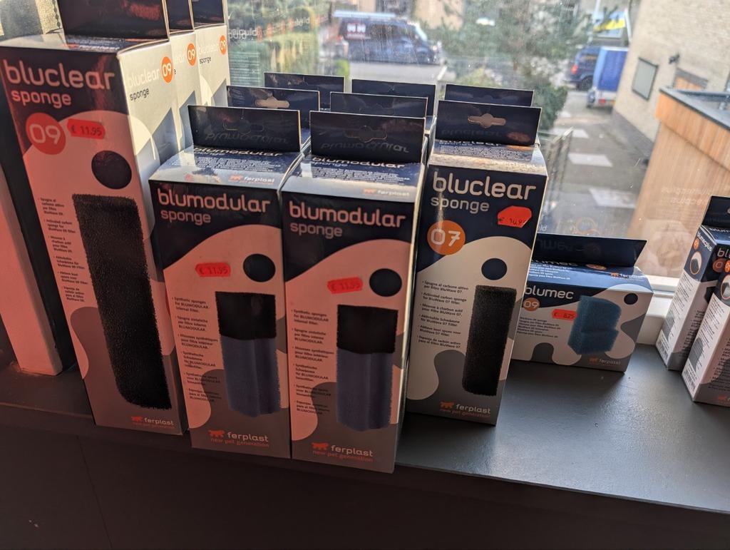 🐠Sponge filters filter ferplast bluclear aquarium filter, Dieren en Toebehoren, Ophalen of Verzenden, Nieuw