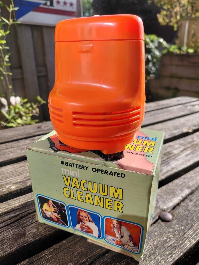 Space Age Seventies Retro Oranje Mini Stofzuiger jaren 70, Witgoed en Apparatuur, Stofzuigers, Ophalen of Verzenden, Gebruikt