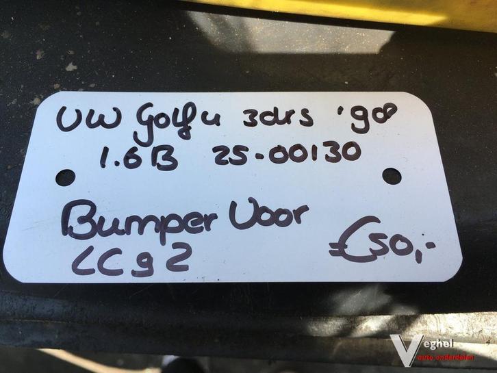 Vw Golf 4 3 drs 1998 1.6 B 2500130 Voorbumper LC9Z, Auto-onderdelen, Carrosserie en Plaatwerk, Bumper, Voor, Gebruikt, Ophalen