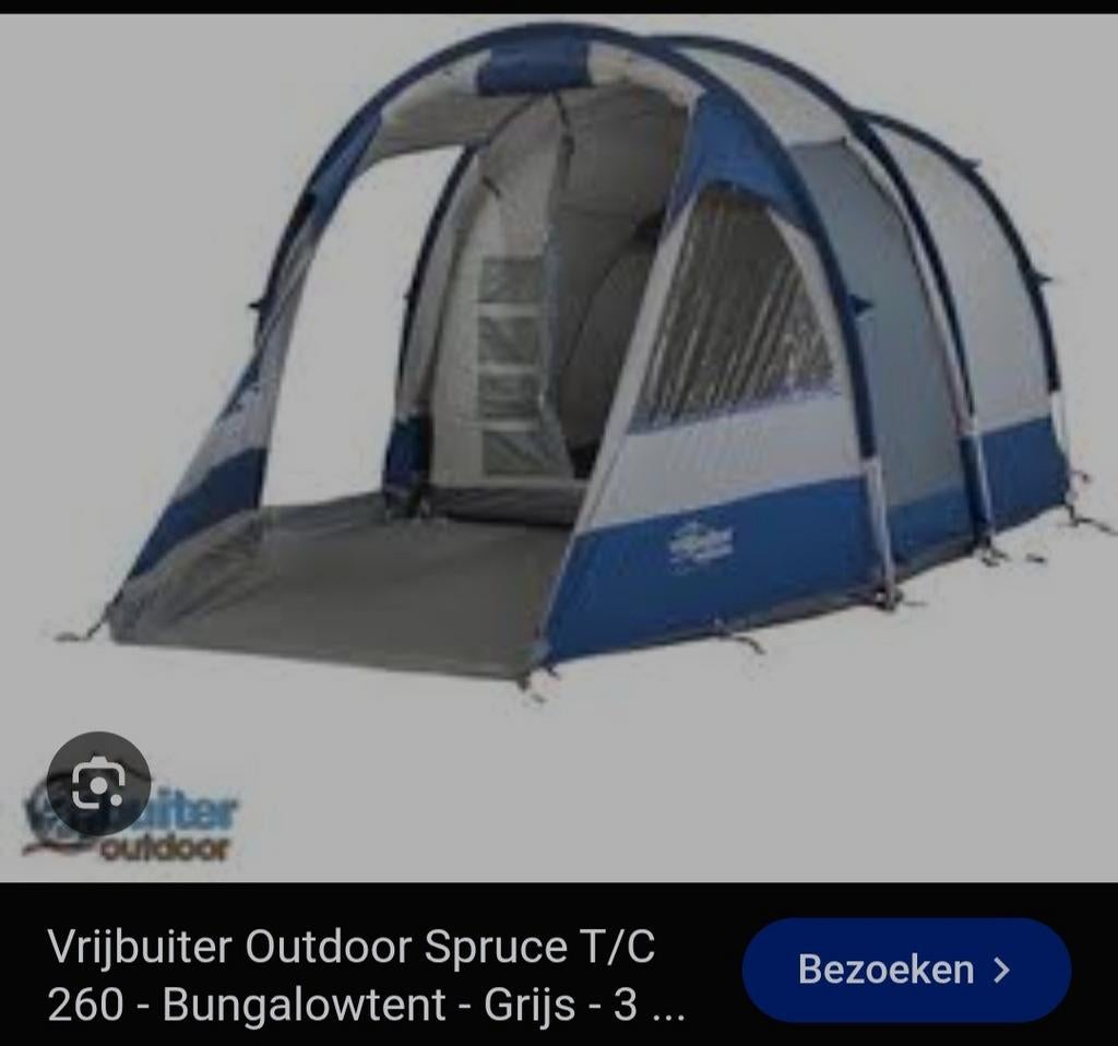 Vrijbuiter Outdoor Spruce T/C 260 tent, Ophalen, Tot en met 4