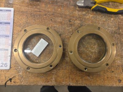 Set messing lichtranden 140mm, Watersport en Boten, Bootonderdelen, Gebruikt