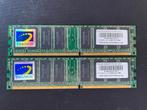 Twinmos PC2700 DDR-DIMM 2x256MB Geheugen, Ophalen of Verzenden, DDR, Desktop, Gebruikt