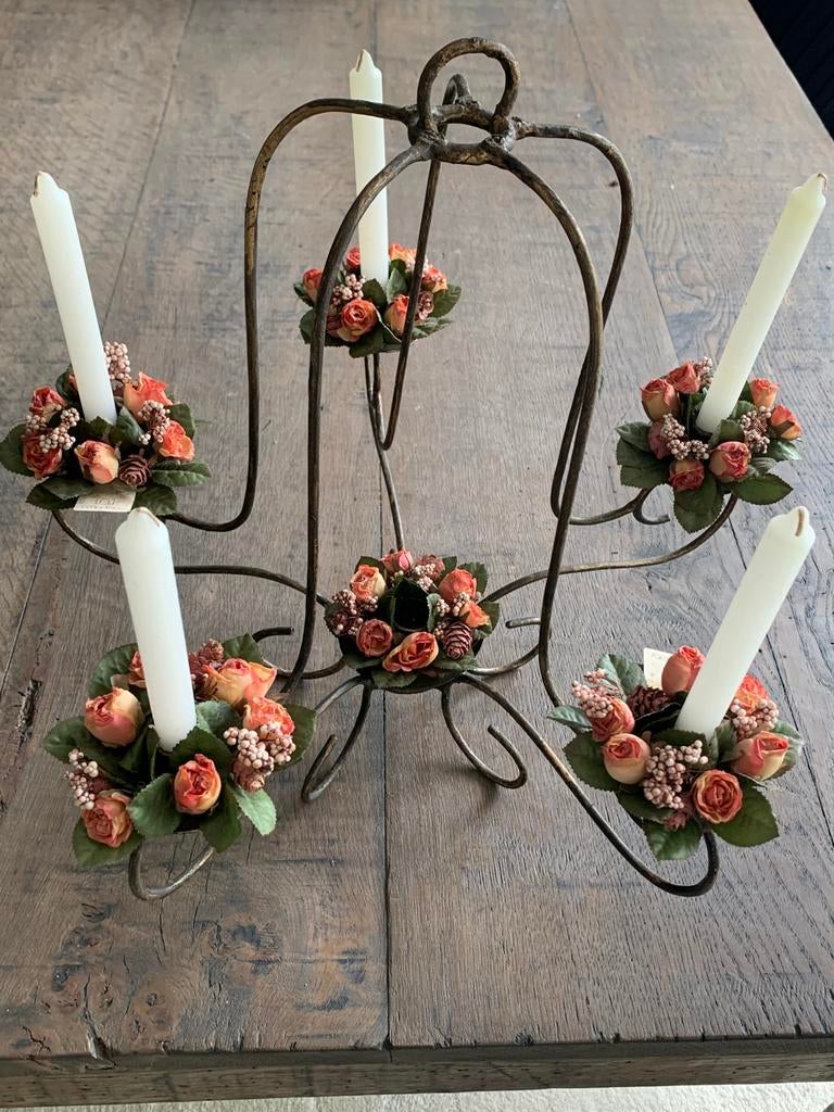 Messing kandelaar voor op te hangen., Ophalen, Zo goed als nieuw