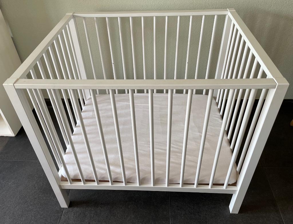 Europe Baby Robin II Box Mat Wit, Ophalen, Zo goed als nieuw, In hoogte verstelbaar