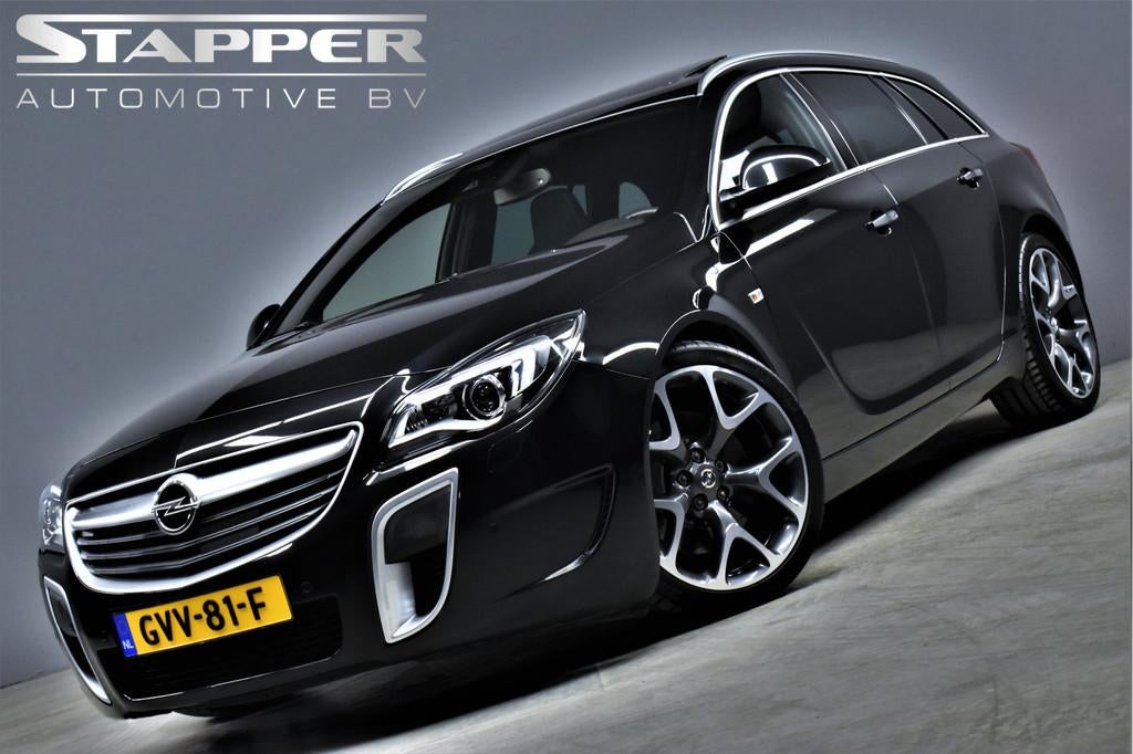 Opel Insignia Sports Tourer 2.8 T V6 325pk OPC 4x4 Automaat, Euro 5, Gebruikt, Zwart, Zwart