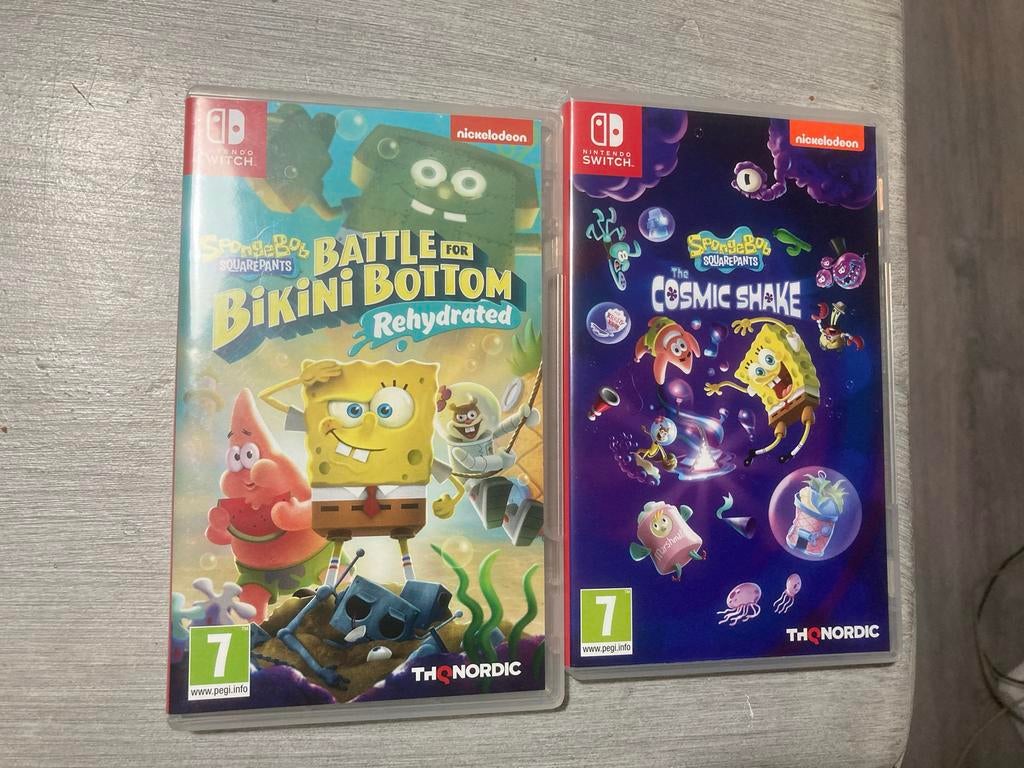 SpongeBob Nintendo Switch games, Spelcomputers en Games, Games | Nintendo Switch, Avontuur en Actie, Gebruikt, 1 speler, Ophalen of Verzenden