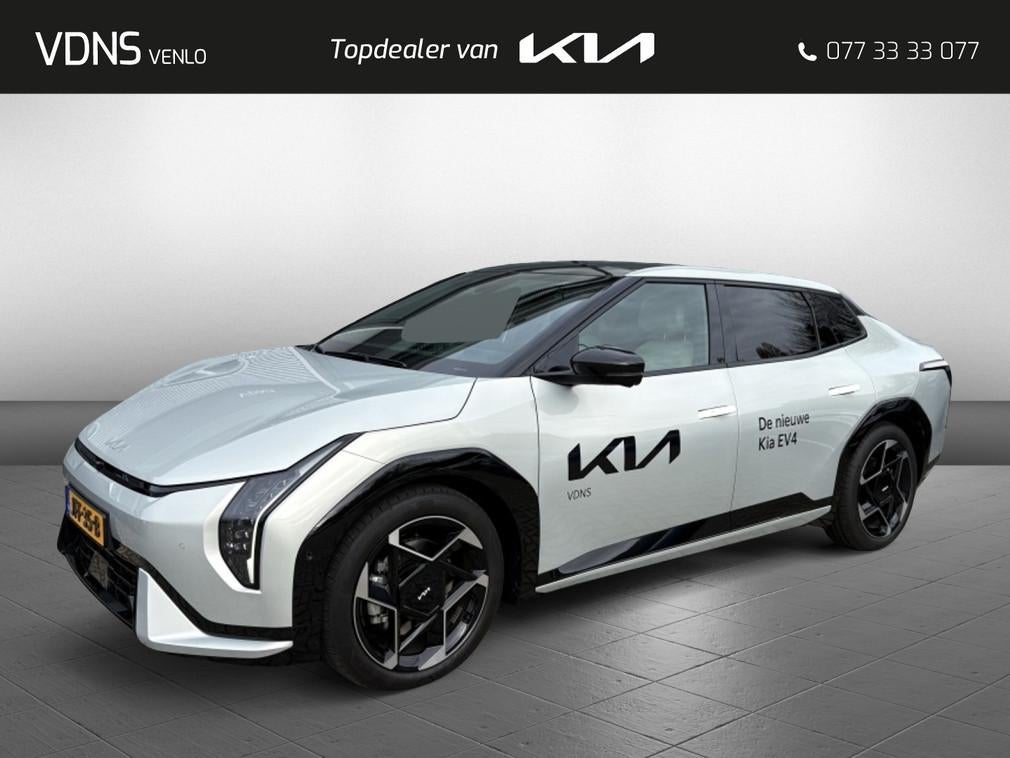 Kia EV4 Fastback GT PlusLine 81,4KWH '' per direct beschikba, 0 cilinders, Zwart, 612 km, 420 min