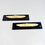 Set van 2 vintage schaalmodellen – SMN scheepvaart, Z, S, Schaalmodel, Motorboot of Zeilboot