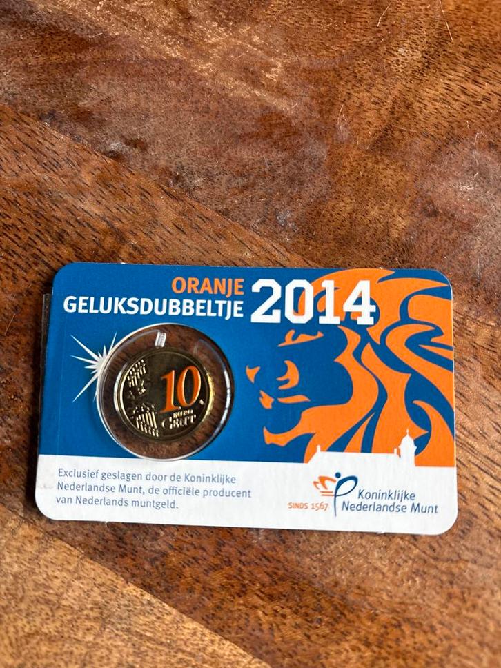 Oranje Geluksdubbeltje 2014 - Koninklijke Nederlandse Munt, Postzegels en Munten, Munten | Nederland, Losse munt, Overige waardes